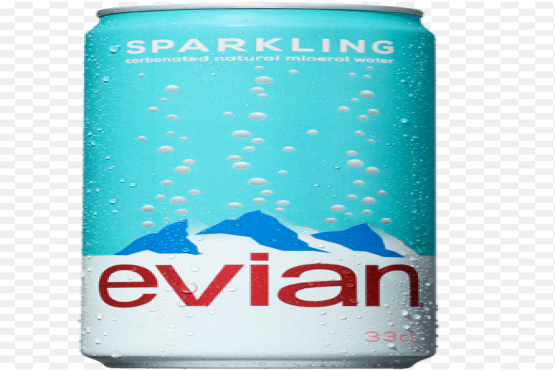 evian sparkling water