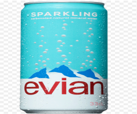 evian sparkling water